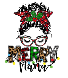 Short Sleeve t-shirts Merry Nana (with Face and Hair)