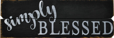 12X36 Black/ White Simply BLESSED (Free Shipping with Code: FREE at checkout)