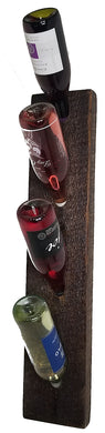 28x6x2 Rough Cut 4 Bottle Wine Rack 86028-076