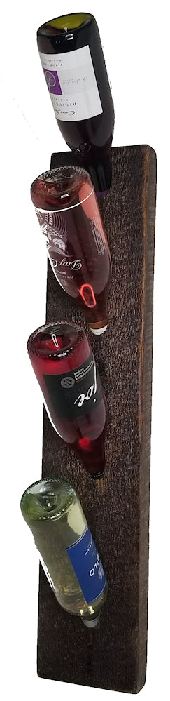28x6x2 Rough Cut 4 Bottle Wine Rack 86028-076