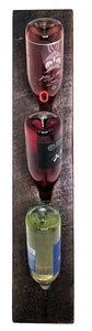 28x6x2 Rough Cut 4 Bottle Wine Rack 86028-076