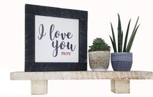 Load image into Gallery viewer, White Rough Cut Solid Wood Mini -  Mantel