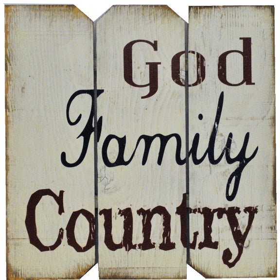 16 x 16 White/Red/Blue God Family Country