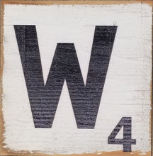 Load image into Gallery viewer, SCRABBLE 5.5 X 5.5  &quot;W&quot;